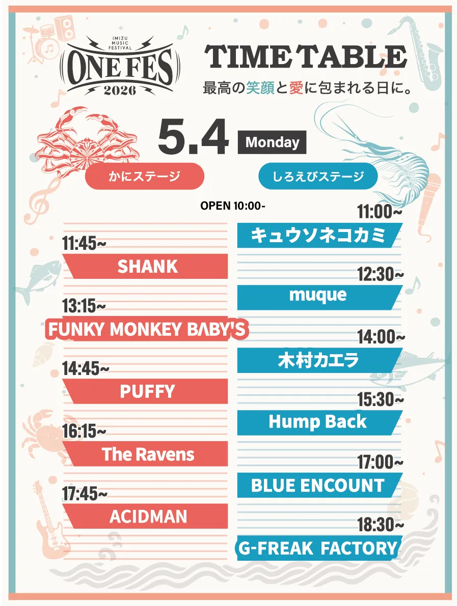 タイムテーブル Day2